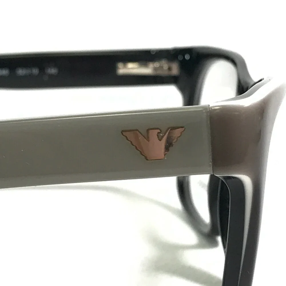 Emporio Armani Eyeglasses Frames EA3056 5346 Black Grey Square 52-19-140